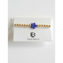 Afbeelding in Gallery-weergave laden, Lilly-Belle // armband kids blauwe bloem