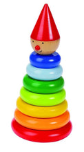 Afbeelding in Gallery-weergave laden, goki  // houten stapeltoren clown