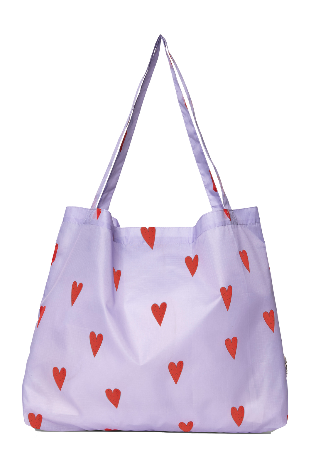 studio noos // lilac hearts grocery bag