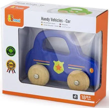 Afbeelding in Gallery-weergave laden, Handy toys // houten politieauto +18 maanden