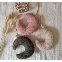 Afbeelding in Gallery-weergave laden, Rammelaartje / Speendoekje maan roze