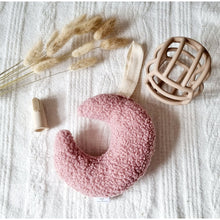 Afbeelding in Gallery-weergave laden, Rammelaartje / Speendoekje maan roze