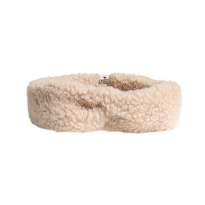 alwero // coni hoofdband wol beige dames