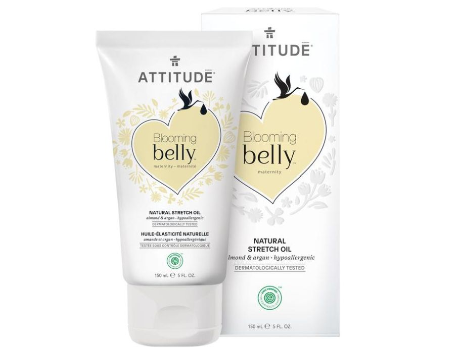 attitude // blooming belly natural stretch oil almond & argan
