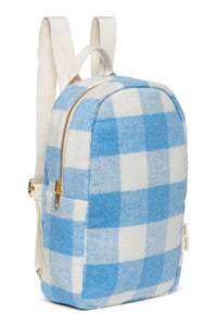 studio noos // mini blue checked backpack